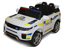Uds. Azeno 12V Polis (Svensk model) SUV med gummihjul 
